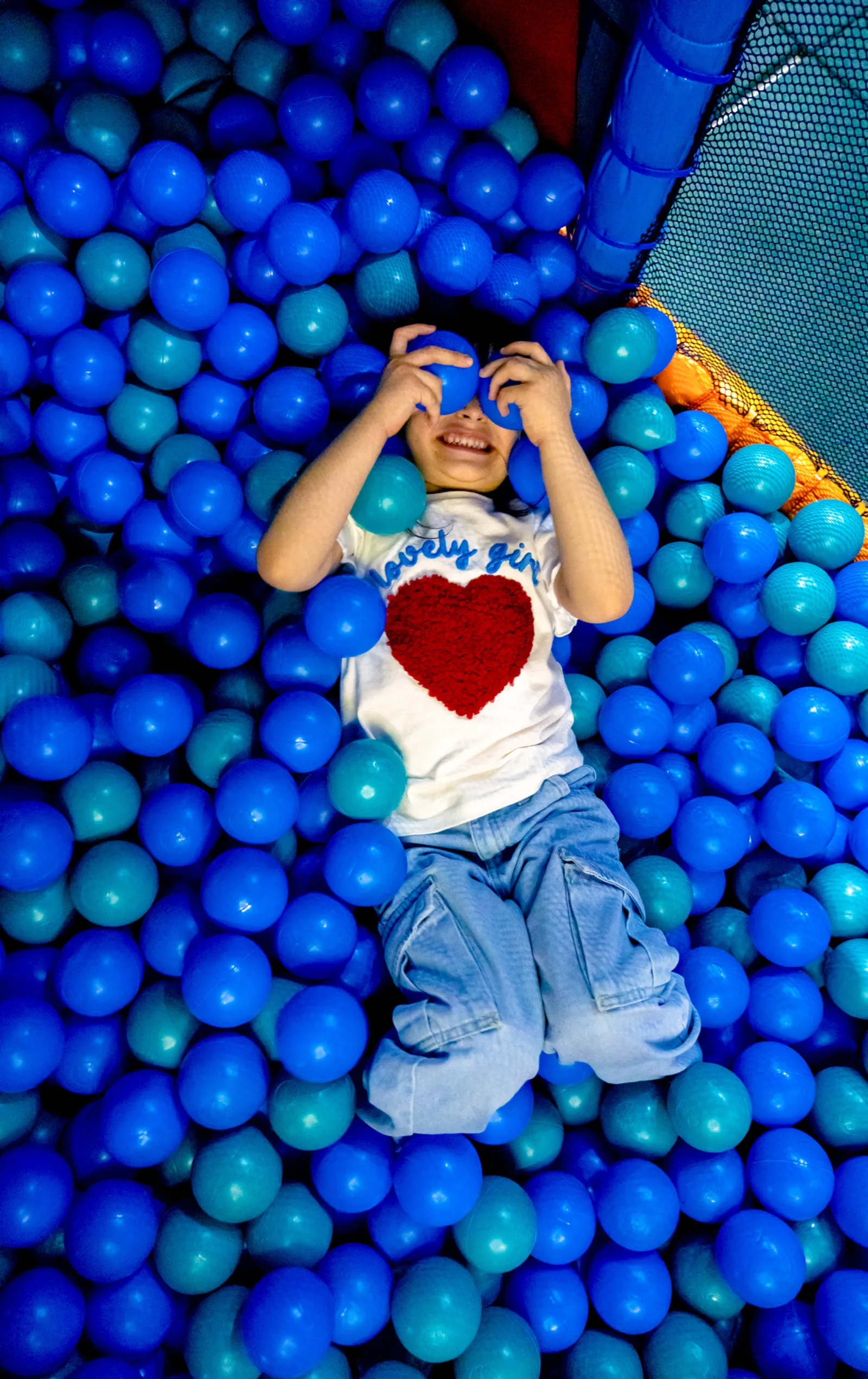 Children enjoying the Soft Play structure