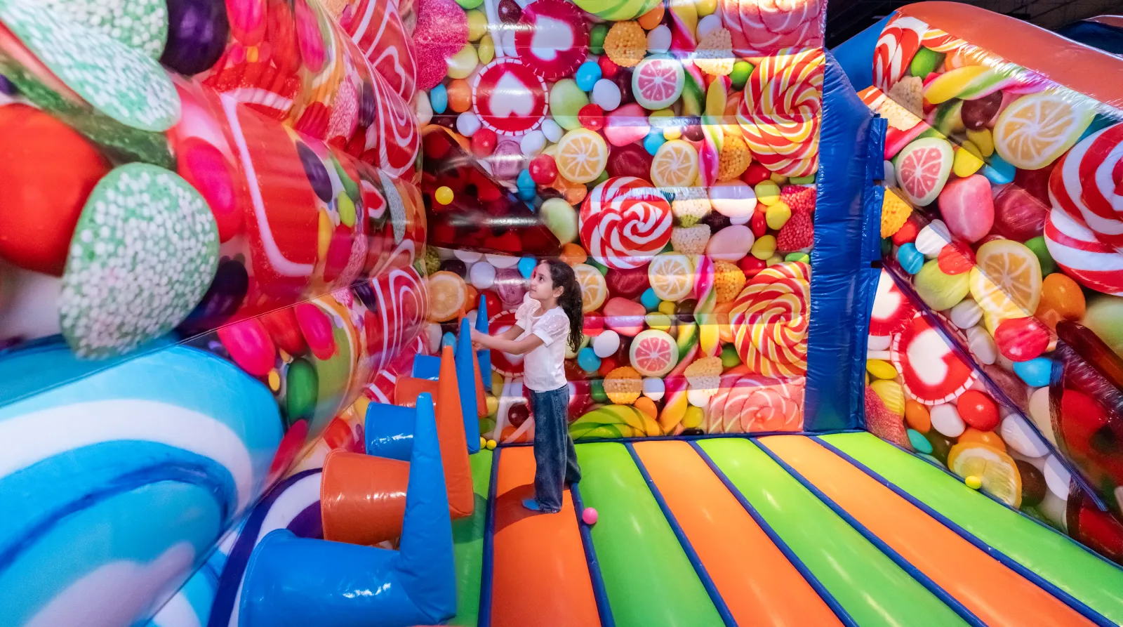 Young kids exploring Toddler Zone