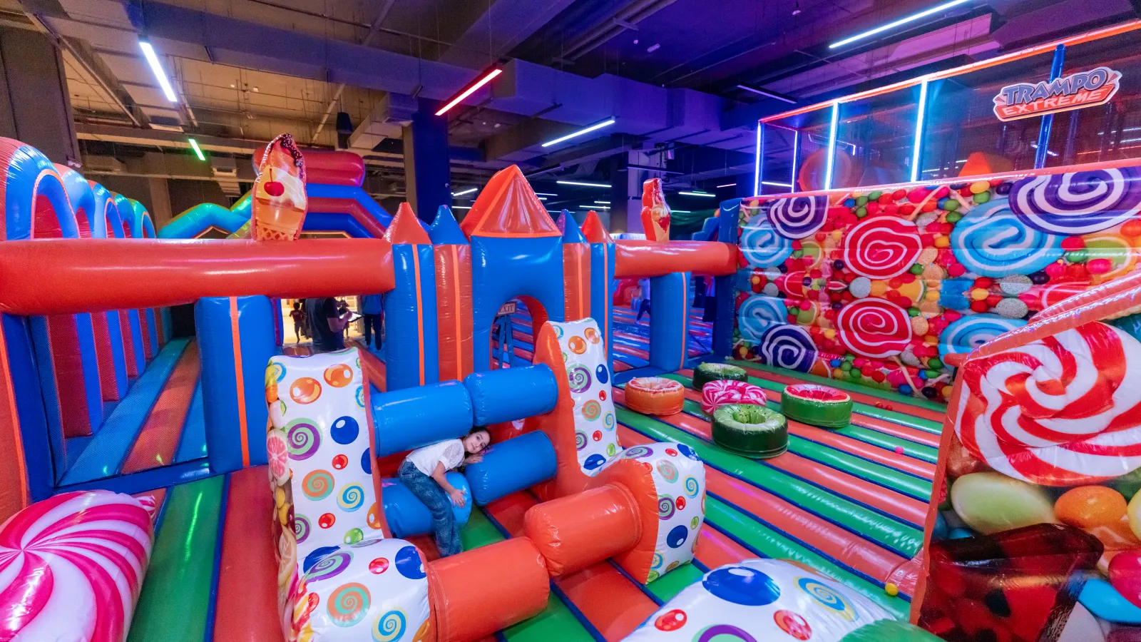 Family visit inside Toddler Zone