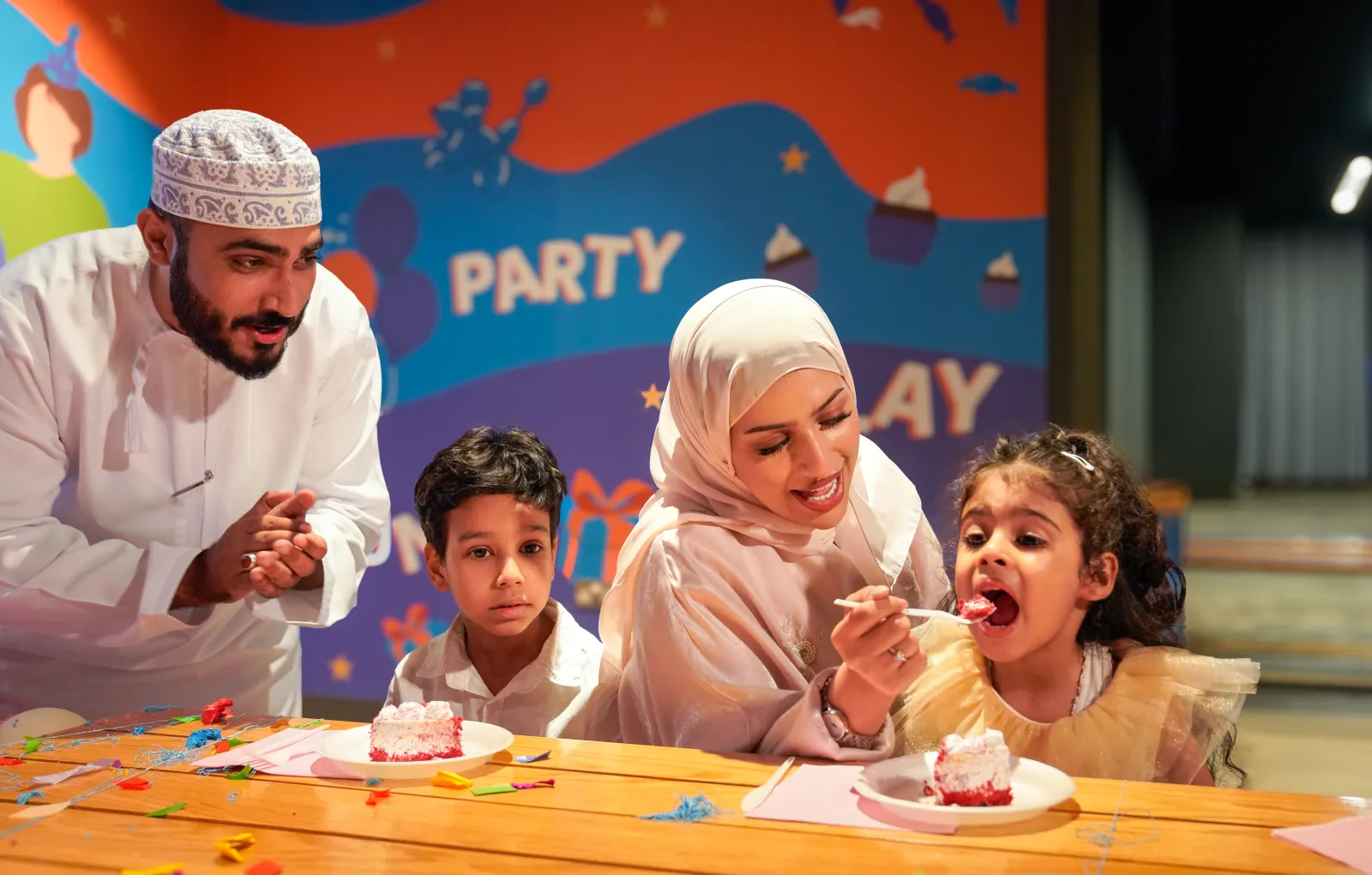 Birthday party food and setup