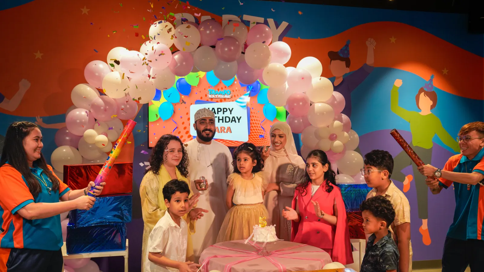 Trampo birthday celebration moment