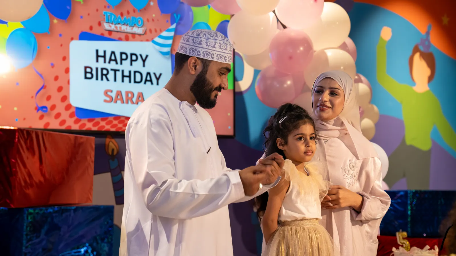 Family birthday event at Trampo Oman