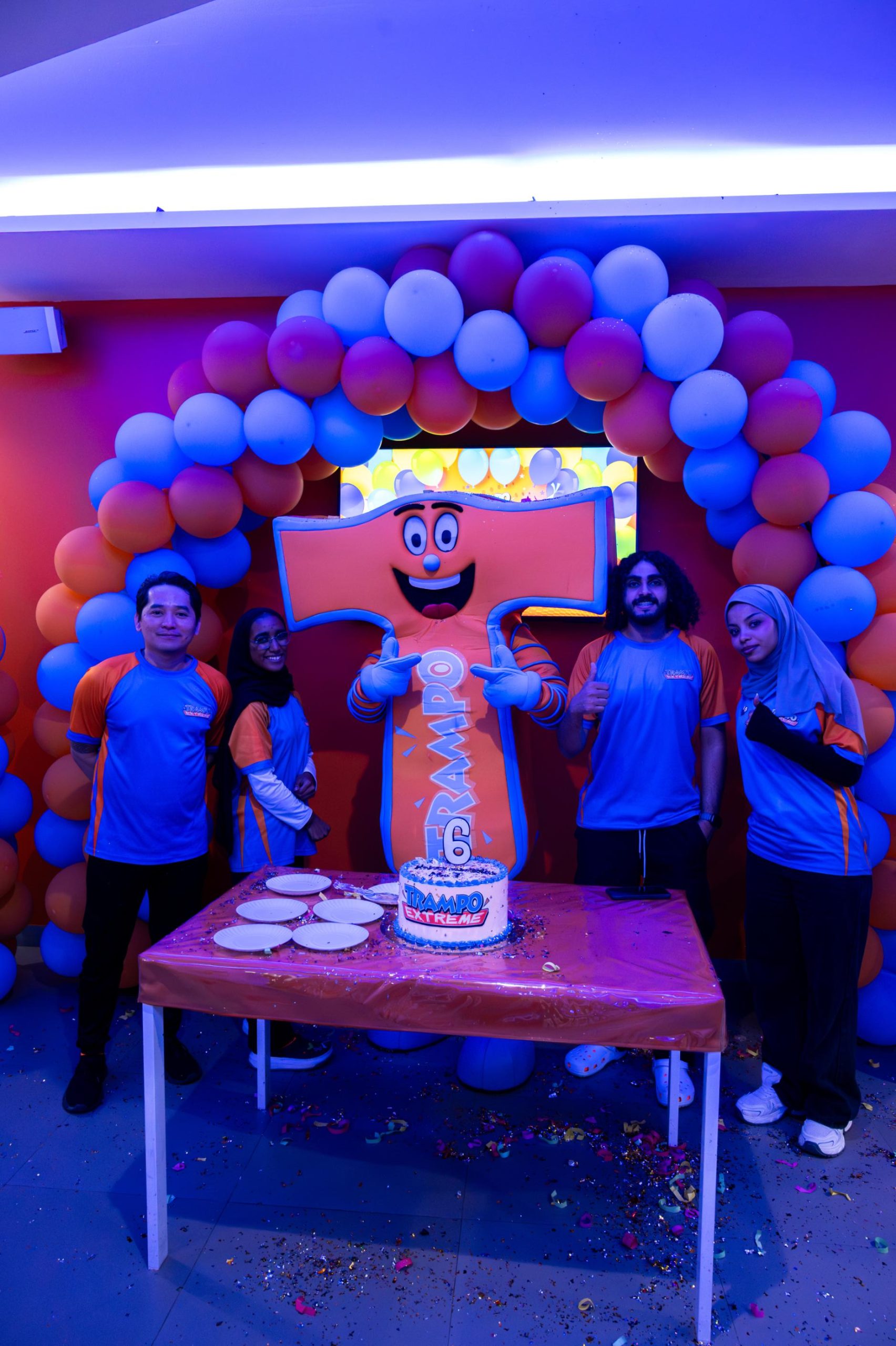 Birthday party celebration at Trampo